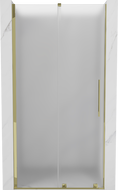 Mexen Velar porte de douche coulissante 100 cm, givré, doré - 871-100-000-31-50