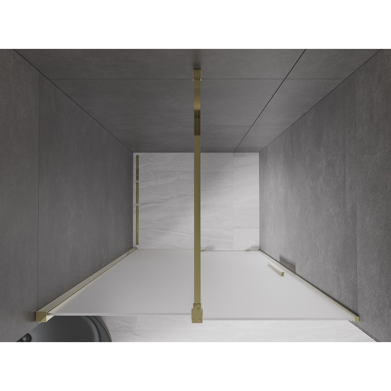 Mexen Velar porte de douche coulissante 90 cm, givré, or - 871-090-000-31-50