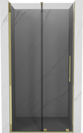 Mexen Velar portes de douche coulissantes 90 cm, graphite, doré - 871-090-000-41-50