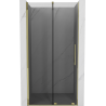 Mexen Velar portes de douche coulissantes 110 cm, graphite, or - 871-110-000-41-50