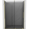 Mexen Velar porte de douche coulissante 140 cm, graphite, or - 871-140-000-41-50