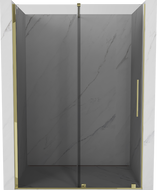 Mexen Velar porte de douche coulissante 140 cm, graphite, or - 871-140-000-41-50