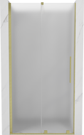 Mexen Velar porte de douche coulissante 90 cm, givre, or brossé - 871-090-000-31-55