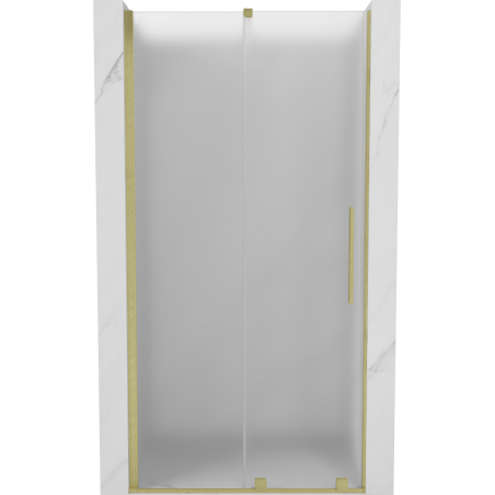 Mexen Velar porte de douche coulissante 120 cm, dépoli, or brossé - 871-120-000-31-55