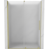 Porte de douche coulissante Mexen Velar 140 cm, givrée, or brossé - 871-140-000-31-55