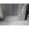 Porte de douche coulissante Mexen Velar 140 cm, givrée, or brossé - 871-140-000-31-55