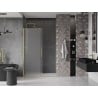 Porte de douche coulissante Mexen Velar 140 cm, givrée, or brossé - 871-140-000-31-55