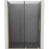 Mexen Velar portes de douche coulissantes 160 cm, graphite, or brossé - 871-160-000-41-55