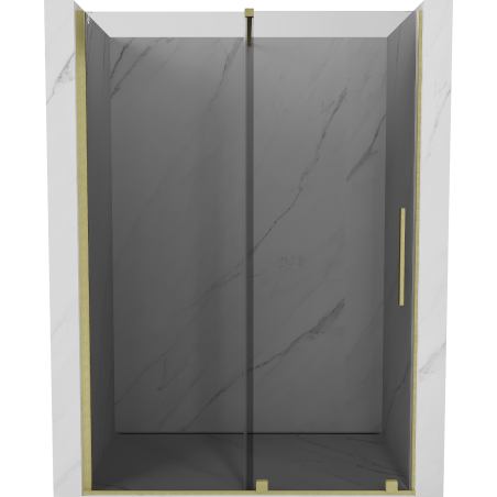 Mexen Velar porte de douche coulissante 140 cm, graphite, doré brossé - 871-140-000-41-55