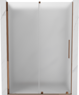 Mexen Velar porte de douche coulissante 140 cm, givrée, or rose - 871-140-000-31-60