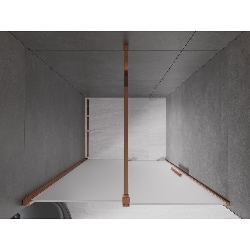Mexen Velar porte de douche coulissante 90 cm, givre, or rose - 871-090-000-31-60