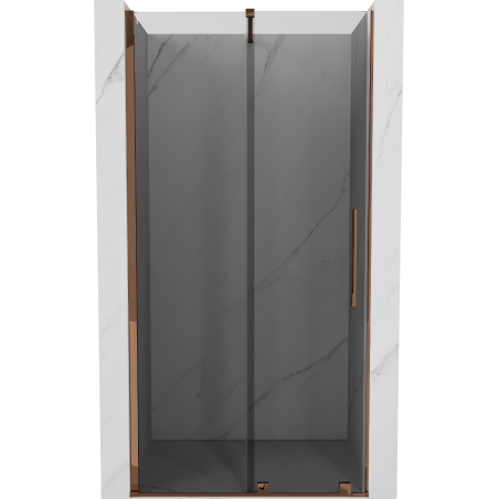 Mexen Velar porte de douche coulissante 100 cm, graphite, or rose - 871-100-000-41-60