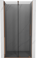 Mexen Velar porte de douche coulissante 110 cm, graphite, or rose - 871-110-000-41-60