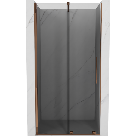 Mexen Velar porte de douche coulissante 120 cm, graphite, or rose - 871-120-000-41-60