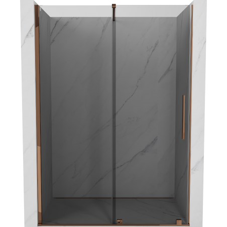Mexen Velar portes de douche coulissantes 140 cm, graphite, or rose - 871-140-000-41-60