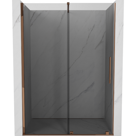 Mexen Velar porte de douche coulissante 130 cm, graphite, or rose - 871-130-000-41-60