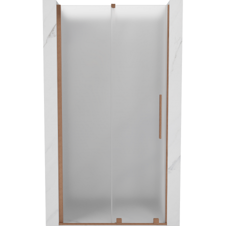 Mexen Velar porte de douche coulissante 120 cm, dépoli, cuivre brossé - 871-120-000-31-65