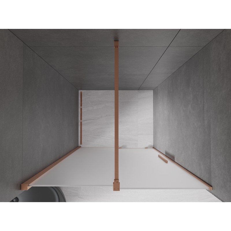 Mexen Velar porte de douche coulissante 90 cm, givre, cuivre brossé - 871-090-000-31-65