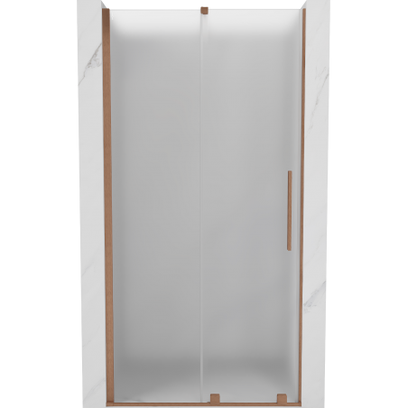 Mexen Velar portes de douche coulissantes 110 cm, givré, cuivre brossé - 871-110-000-31-65