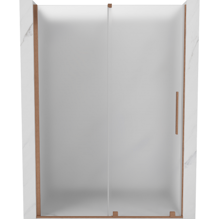 Mexen Velar porte de douche coulissante 140 cm, givre, cuivre brossé - 871-140-000-31-65