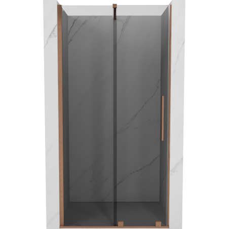 Mexen Velar porte de douche coulissante 110 cm, graphite, cuivre brossé - 871-110-000-41-65