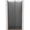 Mexen Velar porte de douche coulissante 120 cm, graphite, cuivre brossé - 871-120-000-41-65