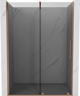 Mexen Velar porte de douche coulissante 140 cm, graphite, cuivre brossé - 871-140-000-41-65