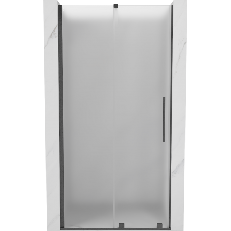 Mexen Velar porte de douche coulissante 100 cm, givre, gun gris brossé - 871-100-000-31-66
