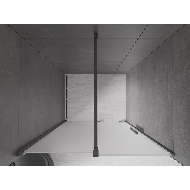 Mexen Velar porte de douche coulissante 110 cm, givré, gris canon brossé - 871-110-000-31-66