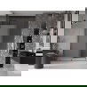 Porte de douche coulissante Mexen Velar 140 cm, dépoli, gris pistolet brossé - 871-140-000-31-66