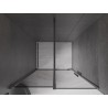 Mexen Velar portes de douche coulissantes 90 cm, graphite, gris fusil brossé - 871-090-000-41-66