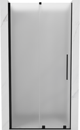 Mexen Velar porte de douche coulissante 120 cm, givré, noir - 871-120-000-31-70