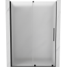 Mexen Velar portes de douche coulissantes 140 cm, givré, noir - 871-140-000-31-70