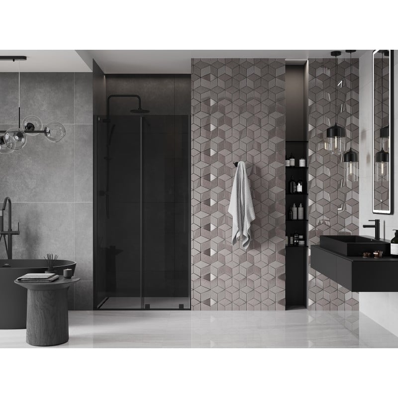 Mexen Velar porte de douche coulissante 100 cm, graphite, noir - 871-100-000-41-70