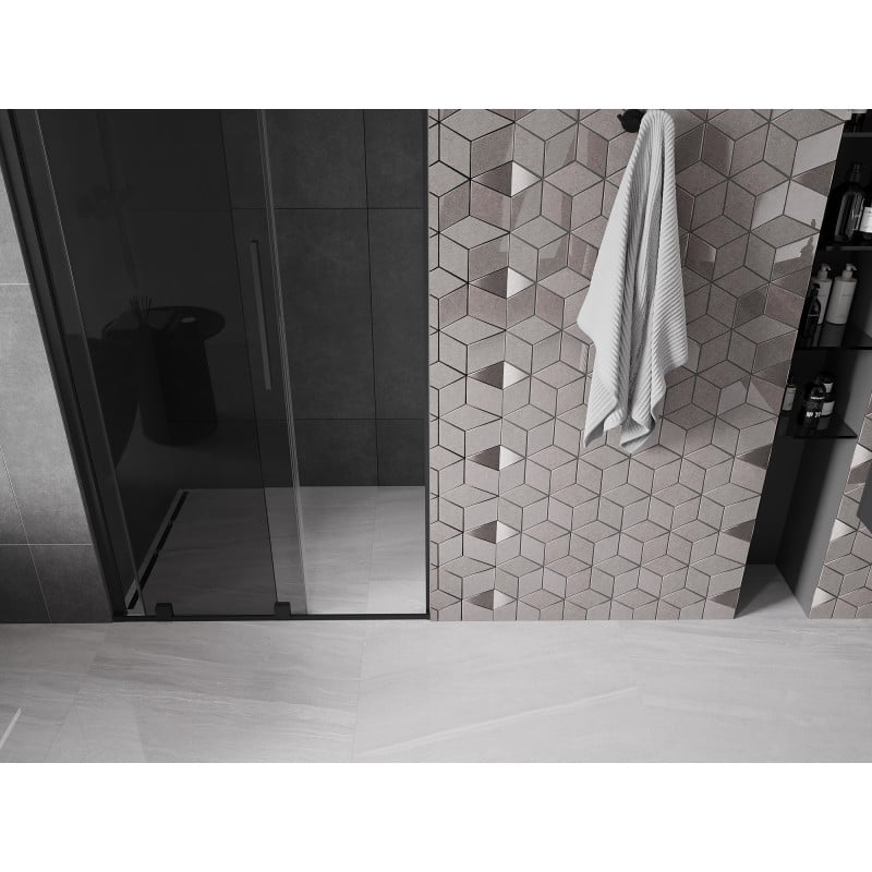 Mexen Velar porte de douche coulissante 90 cm, graphite, noir - 871-090-000-41-70