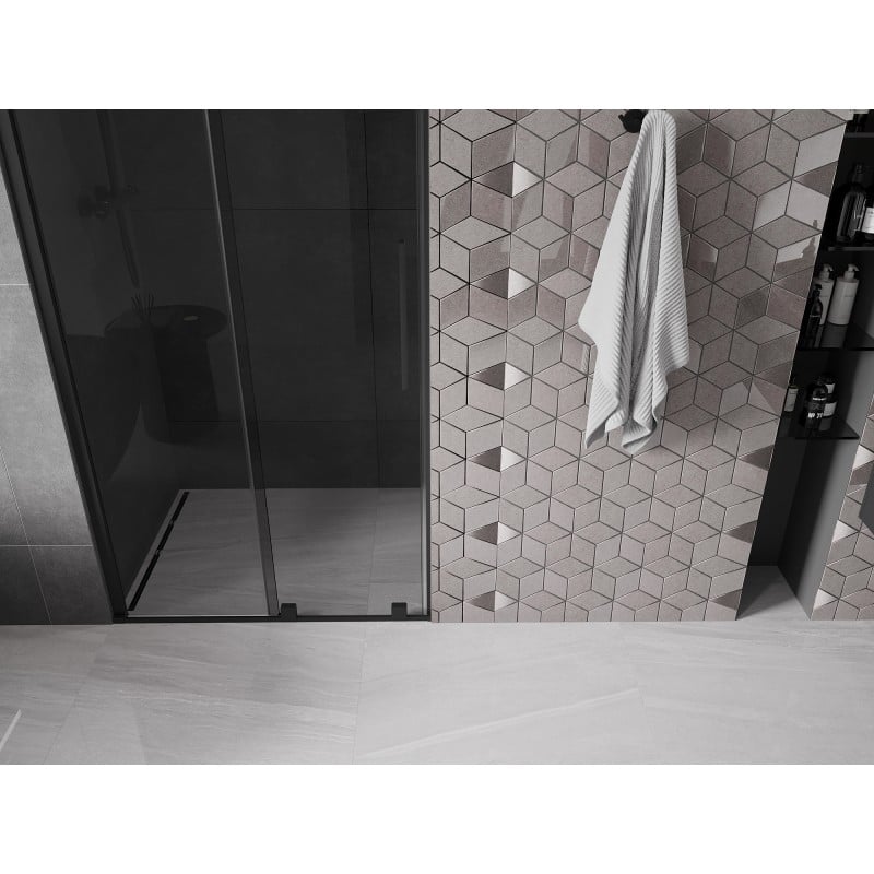 Mexen Velar porte de douche coulissante 100 cm, graphite, noir - 871-100-000-41-70