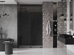 Mexen Velar porte de douche coulissante 150 cm, graphite, noir - 871-150-000-41-70