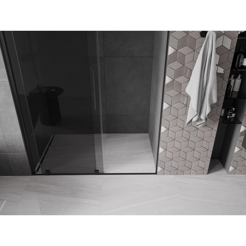 Mexen Velar portes de douche coulissantes 130 cm, graphite, noir - 871-130-000-41-70