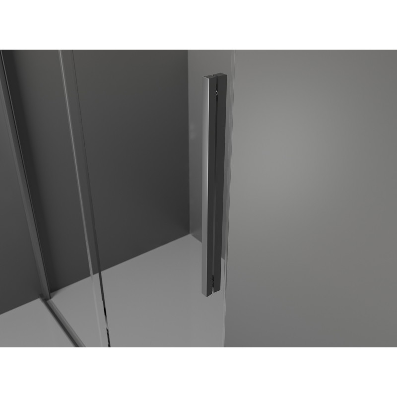 Mexen Velar porte de douche coulissante 160 cm, givre, gun metal - 871-160-000-31-95