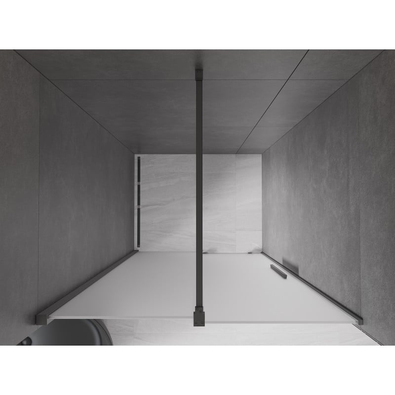 Mexen Velar porte de douche coulissante 110 cm, givre, métal gun - 871-110-000-31-95