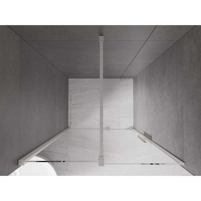 Mexen Velar porte de douche coulissante 100 cm, transparent, nickel brossé - 871-100-000-01-97