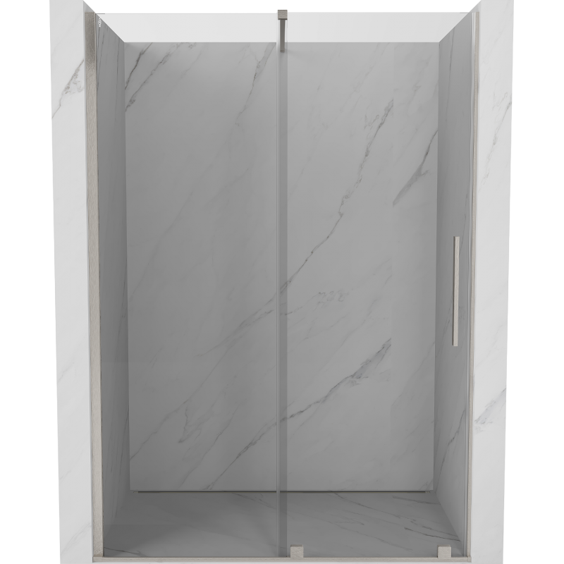Mexen Velar porte de douche coulissante 140 cm, transparent, nickel brossé - 871-140-000-01-97