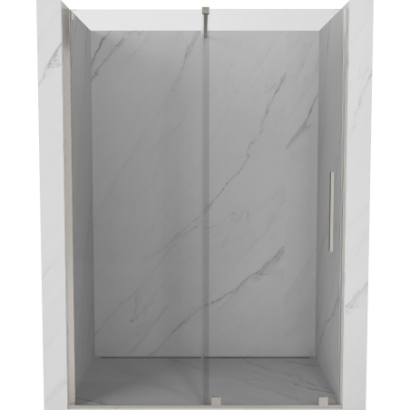 Mexen Velar portes de douche coulissantes 140 cm, transparent, nickel brossé - 871-140-000-01-97