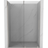 Mexen Velar porte de douche coulissante 140 cm, transparent, nickel brossé - 871-140-000-01-97