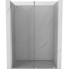 Mexen Velar portes de douche coulissantes 140 cm, transparent, nickel brossé - 871-140-000-01-97