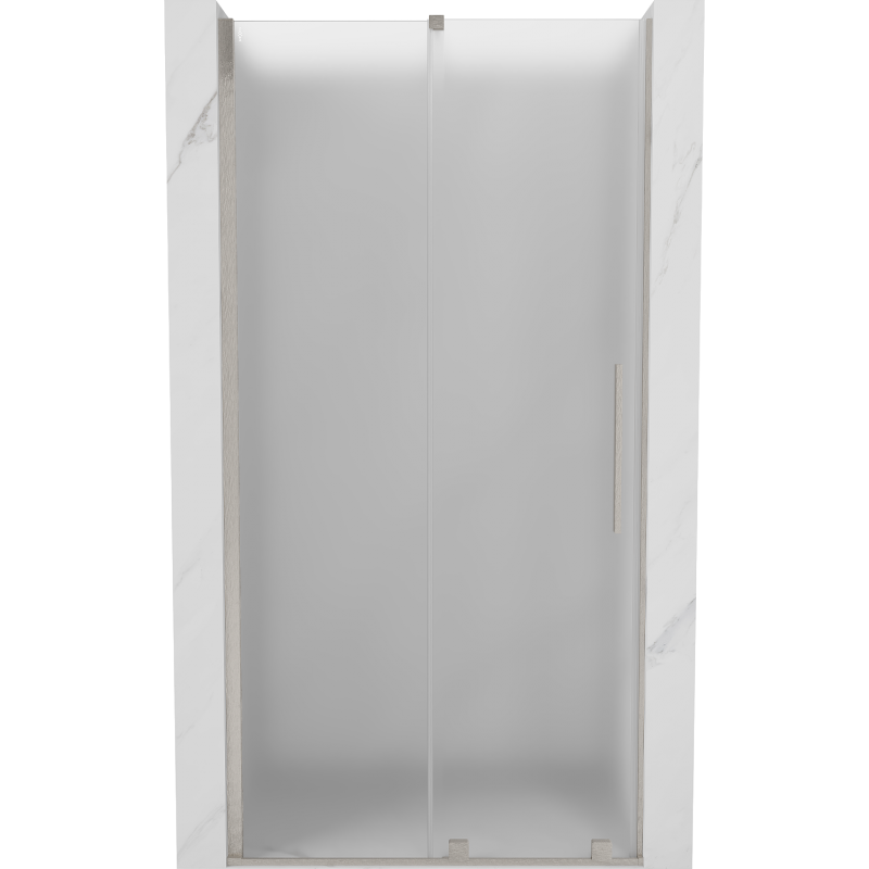 Mexen Velar portes de douche coulissantes 90 cm, givre, nickel brossé - 871-090-000-31-97