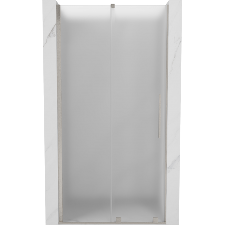 Mexen Velar porte de douche coulissante 100 cm, givré, nickel brossé - 871-100-000-31-97