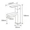 Robinet Mexen Emma en inox - 71900-00