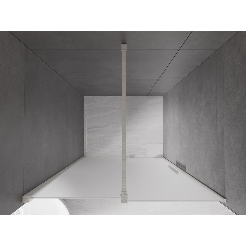 Mexen Velar portes de douche coulissantes 90 cm, givré, nickel brossé - 871-090-000-31-97