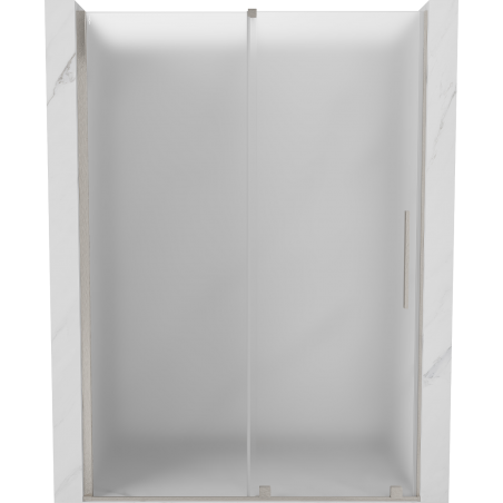 Mexen Velar porte de douche coulissante 130 cm, givre, nickel brossé - 871-130-000-31-97